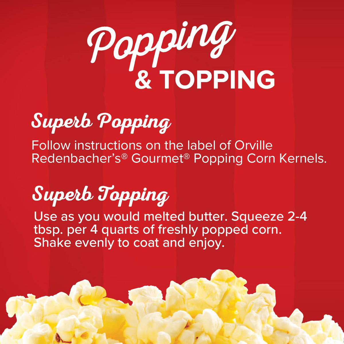 Orville Redenbacher's Butter Flavored Popcorn Oil — 6 x 16 oz