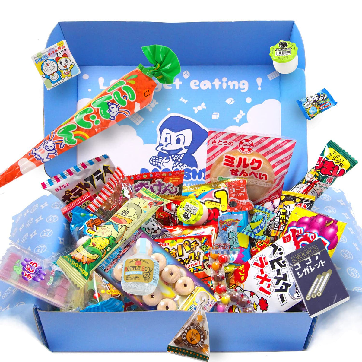 OSK Japanese Candy Assortment Box – 50 Piece Dagashi Sweets & Treats