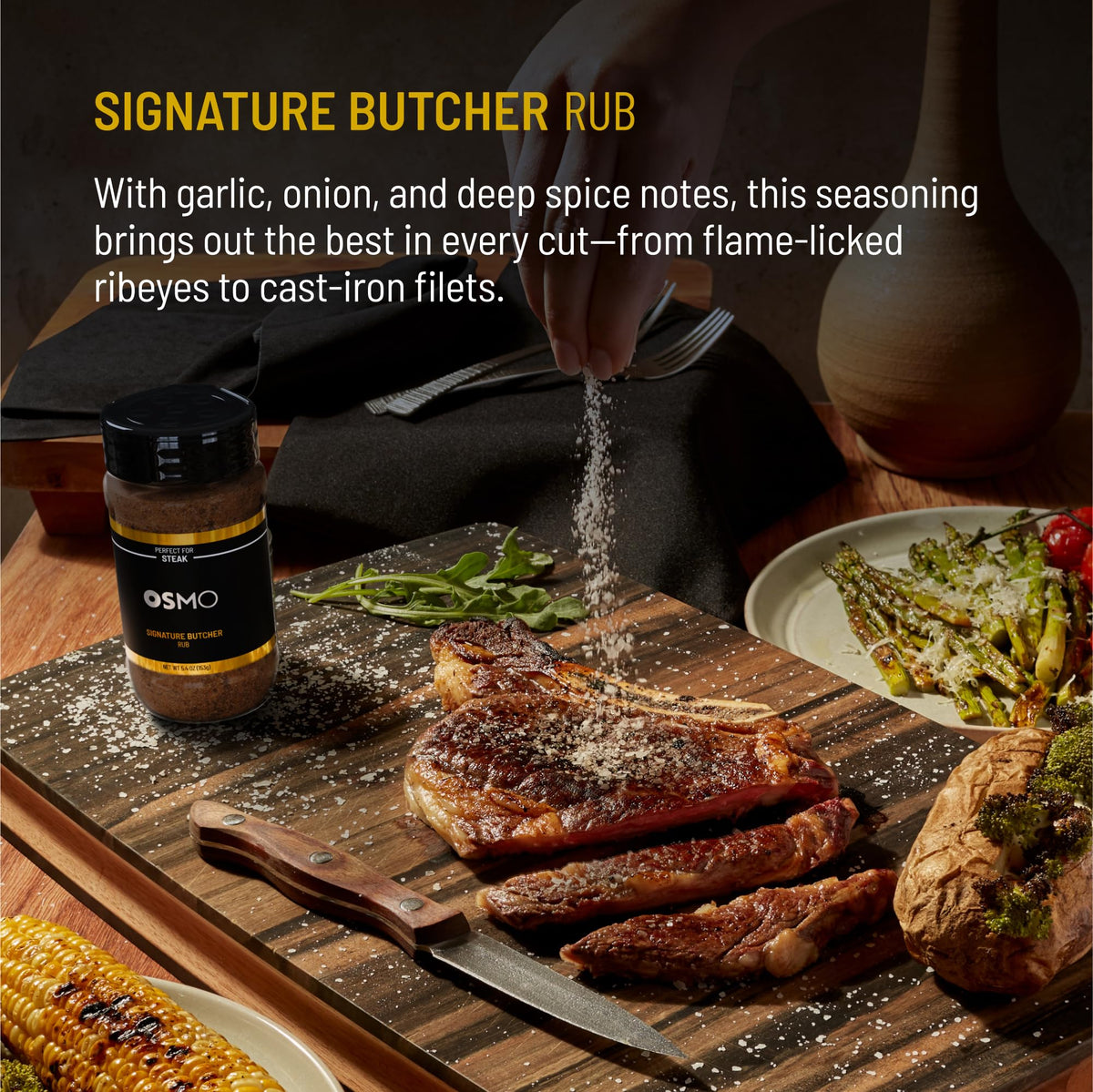 Osmo Seasoning Bundle by Chef Nick DiGiovanni – Premium Gourmet Pack for Chicken, Steak, Fish & Vegetables (Pack of 4)