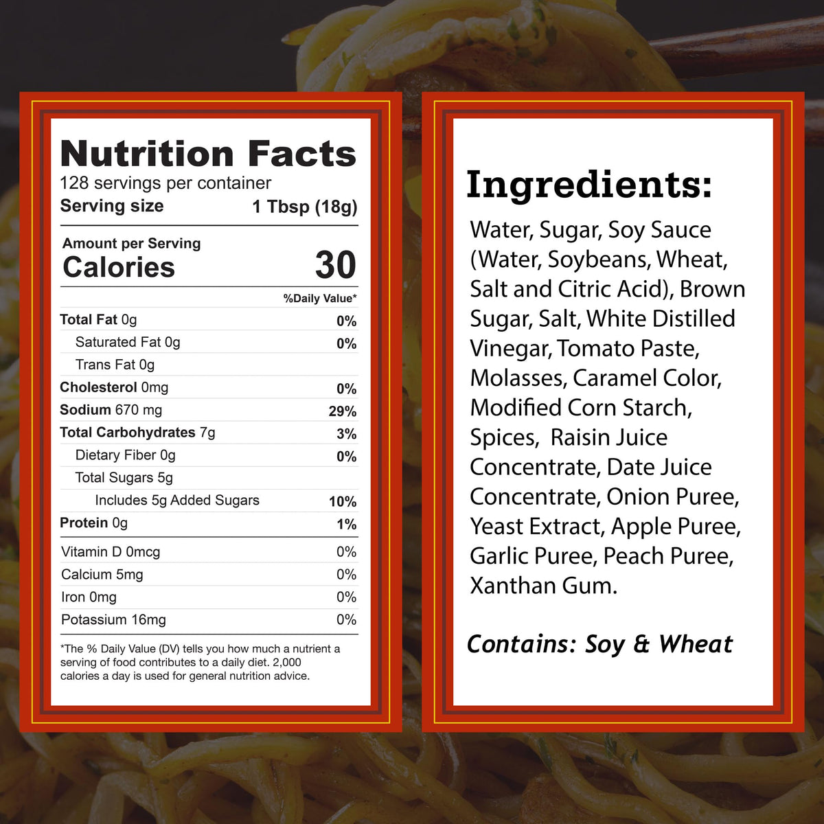 Otafuku Yakisoba Sauce – Vegan Umami for Japanese Stir-Fry, No Artificial Flavors or Preservatives, 81.5 oz Restaurant Size