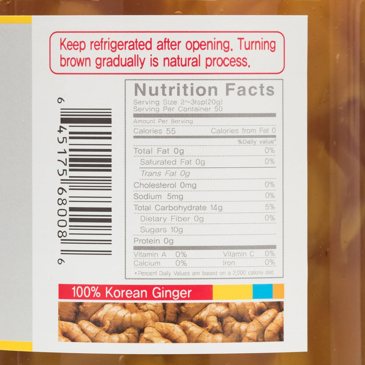 OTOKI Honey Ginger Tea 1kg – Real Ginger & Honey, Caffeine-Free, Versatile for Hot or Cold