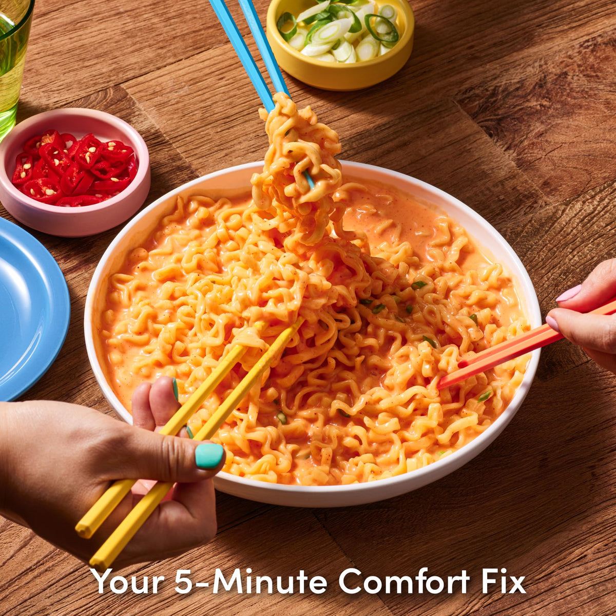 OTOKI Cheesy Stir-Fry Ramen Bowl – Spicy Chili & Cheddar, 6-Pack