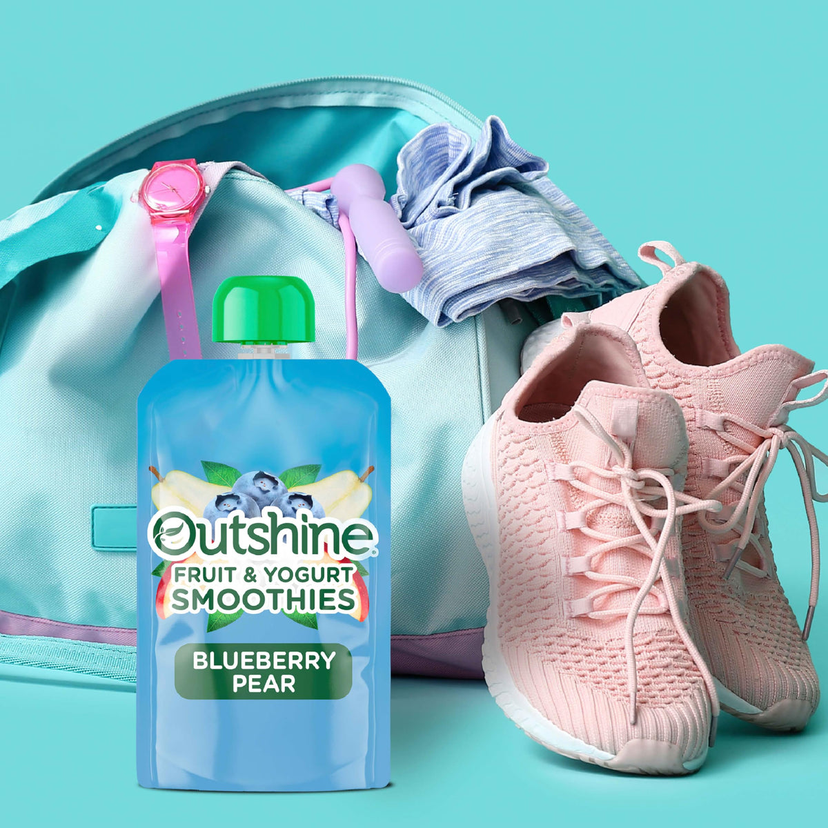 Outshine Fruit & Yogurt Smoothie Blueberry Pear – 24-Pack, 3.5oz Pouches