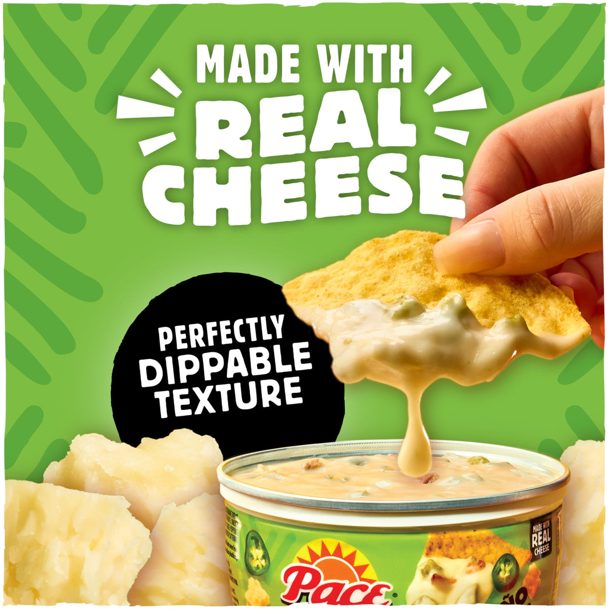 Pace Jalapeño Popper Dip, 11 oz Microwavable Bowls (8 Pack) – Creamy Queso Dip for Chips