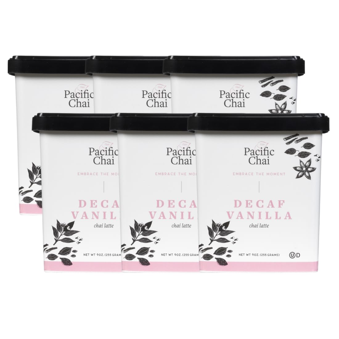Pacific Chai Decaf Vanilla Chai Latte Mix - 6-Pack, Gluten Free, Kosher