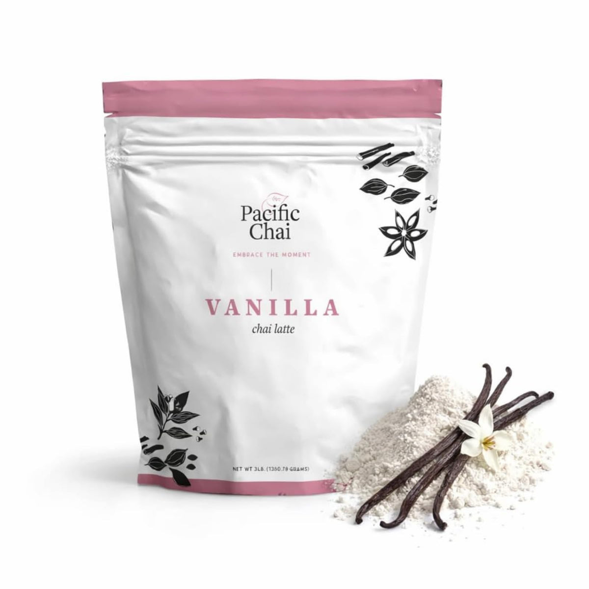 Pacific Chai Vanilla Chai Latte Mix | Instant Latte Powder (3 lb), Gluten Free & Kosher