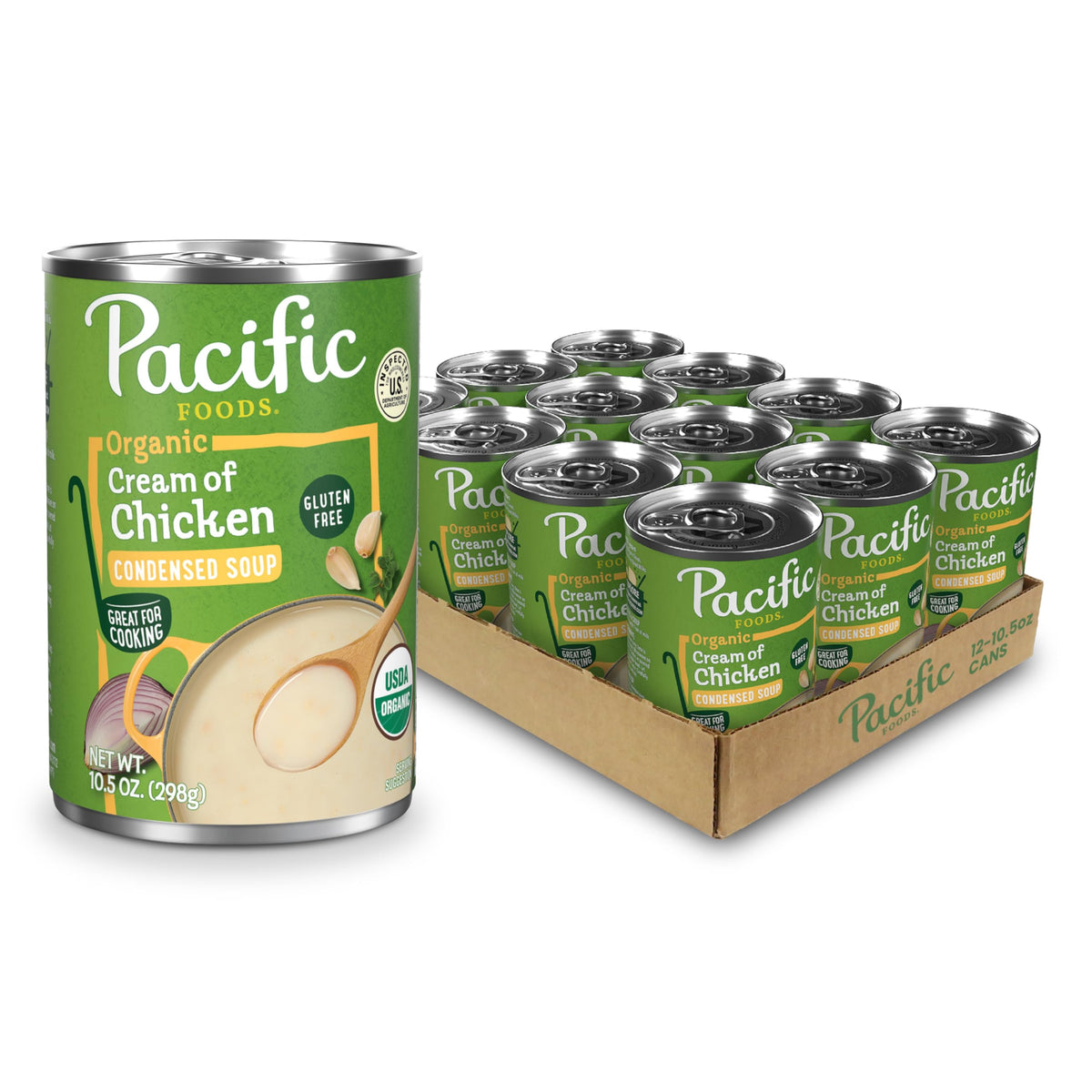 Pacific Foods Organic Cream of Chicken Soup 10.5 oz Can (Case of 12) | Gluten Free