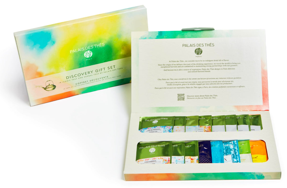 Palais des Thés Discovery Gift Set – Organic Flavored Tea Bags (Serves 18)