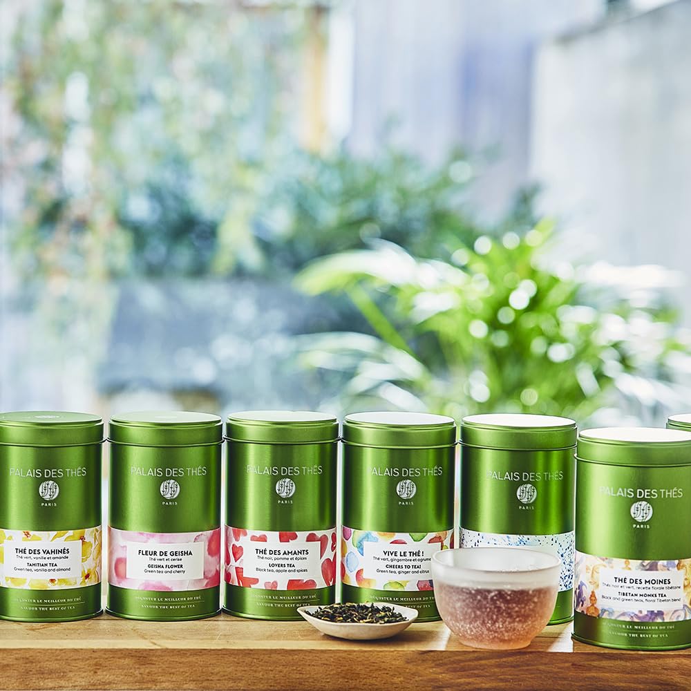 Palais des Thés Grand Jasmine Chun Feng – Jasmine Green Tea, Premium Loose Leaf, 20–25 Cups, 3.5oz Tin