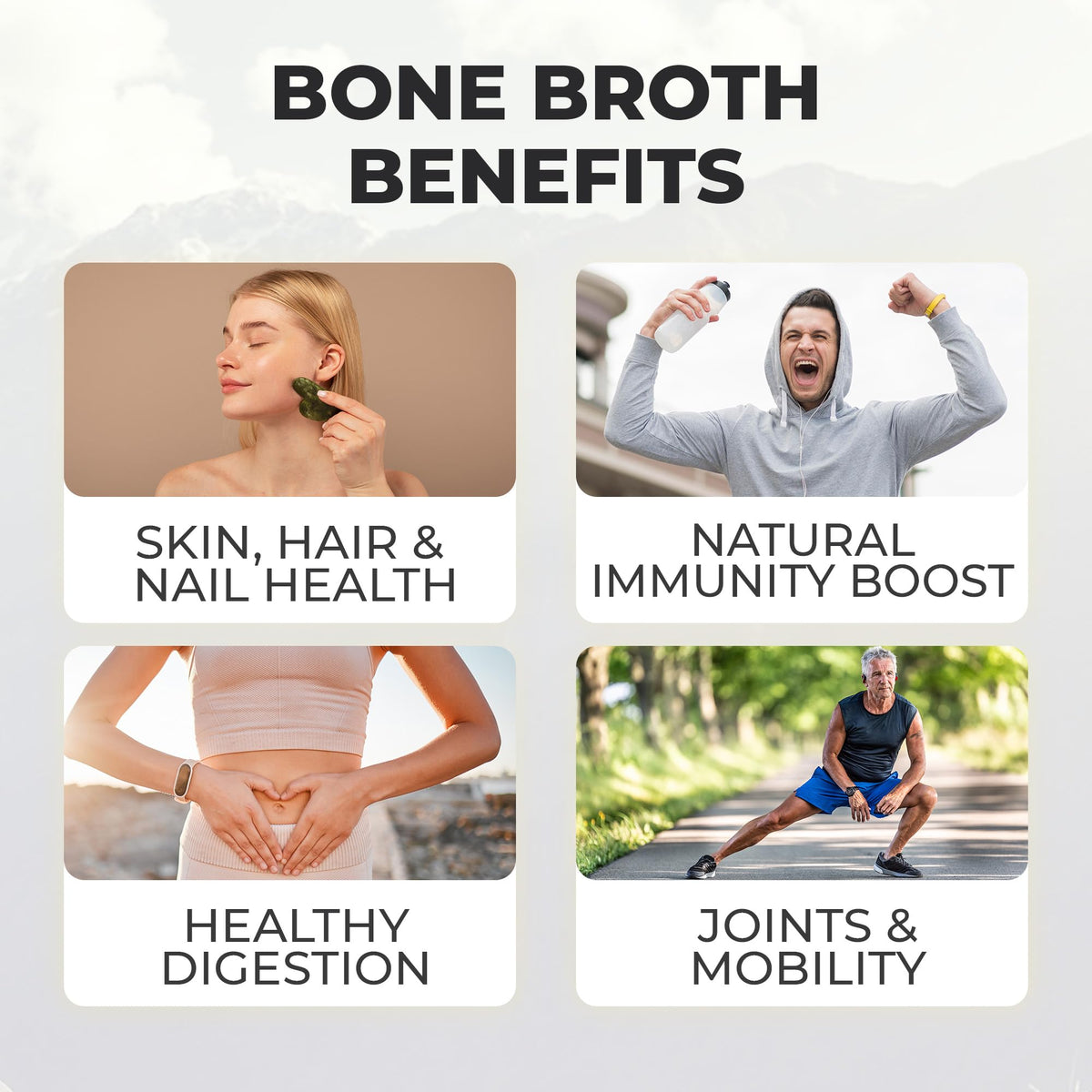 Paleo Pro Bone Broth Collagen Protein Powder – Turmeric Root, Grass-Fed, Gluten Free, No Sugar | Ancient Cacao 20 Servings