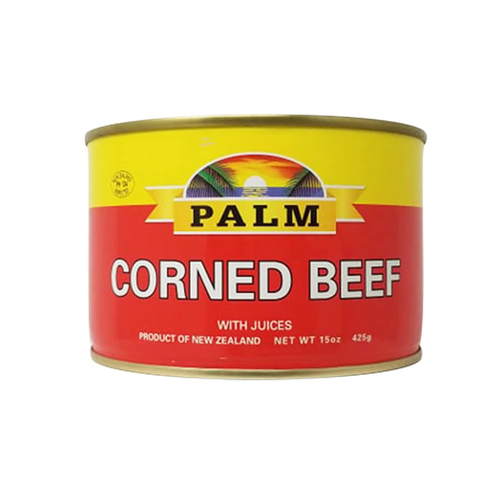 Palm Corned Beef with Juices 15oz (5 Pack) – Premium New Zealand Canned Beef