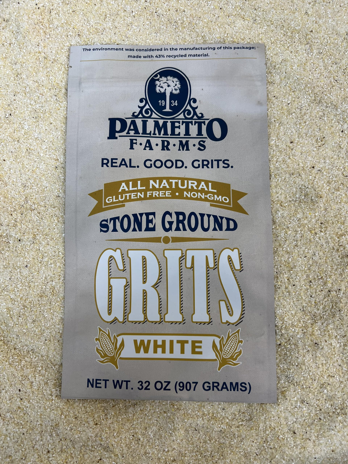 Palmetto Farms White Grits 3 Pack – Stone Ground, Non-GMO, Gluten Free