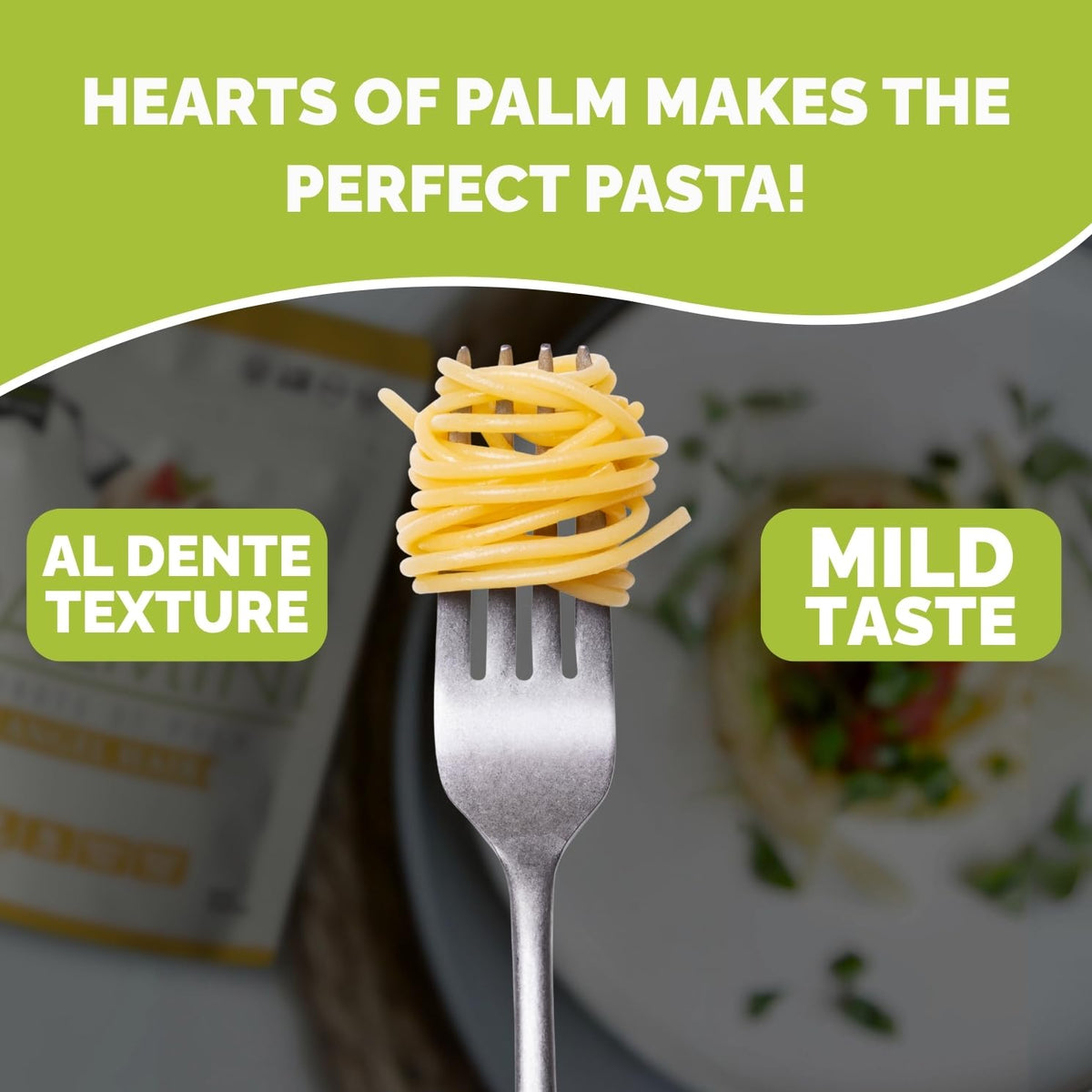 Palmini Angel Hair Pasta | Low-Carb Hearts of Palm Noodles | Keto, Gluten Free, Vegan | As Seen on Shark Tank | 6 x 12oz Pouches