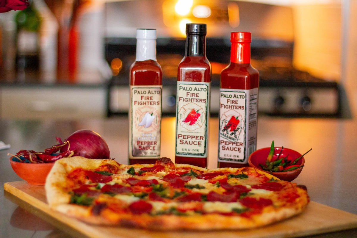 Palo Alto Firefighters Pepper Sauce (8.5oz) – Pack of 2 – Salt Free, No Sodium