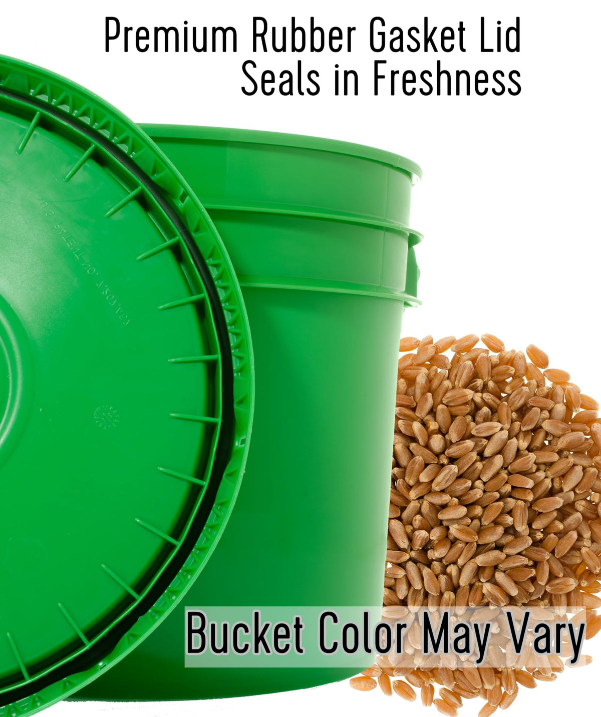 Palouse Brand Glyphosate Residue Free Hard Red Spring Wheat Berries | 25 LBS Bucket | Sproutable, Non-GMO Project Verified, Kosher | Washington Farm