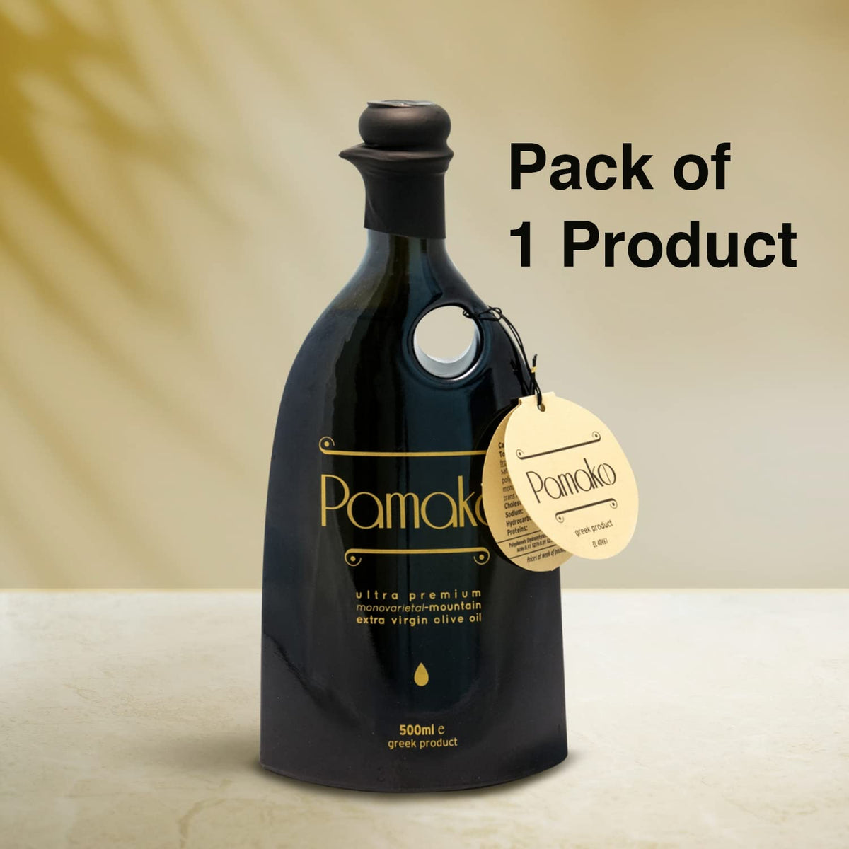 Pamako Ultra-Premium Monovarietal Mountain Organic EVOO | Cold-Pressed Greek Olive Oil 2090 mg/kg | New Harvest 2025/26 | 500 ml