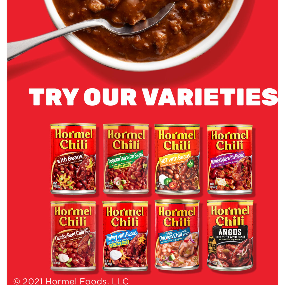 Hormel Chili with Beans & DINTY MOORE Beef Stew Variety Pack – 15 oz Cans (8-pack)