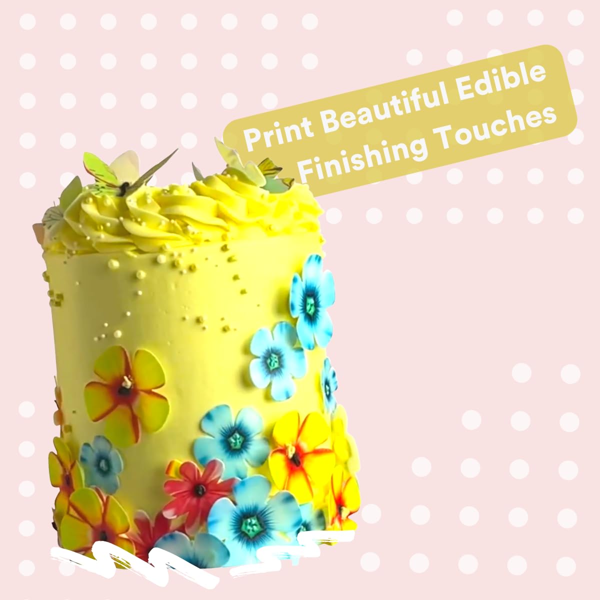 paper2eat Printable Edible Wafer Paper Sheets – 0.30 mm, Vanilla, 25 Sheets