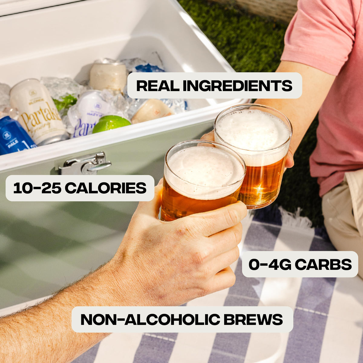 Partake Brewing Craft Non-Alcoholic Beer Variety Pack – Low Calories, No Sugar, All Natural