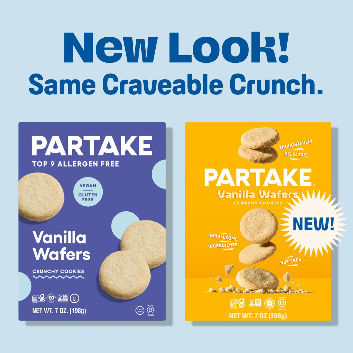 Partake Gluten Free Mini Cookies & Graham Crackers Variety Pack – Vegan & Allergen-Free