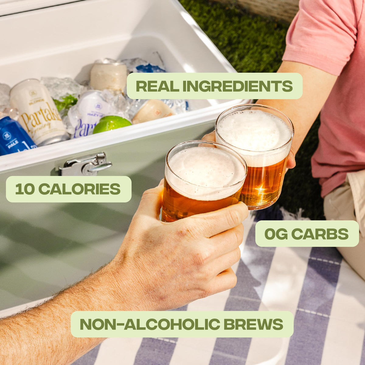 Partake Non-Alcoholic IPA — Low-Cal, All-Natural Craft Beer (12 Pack)