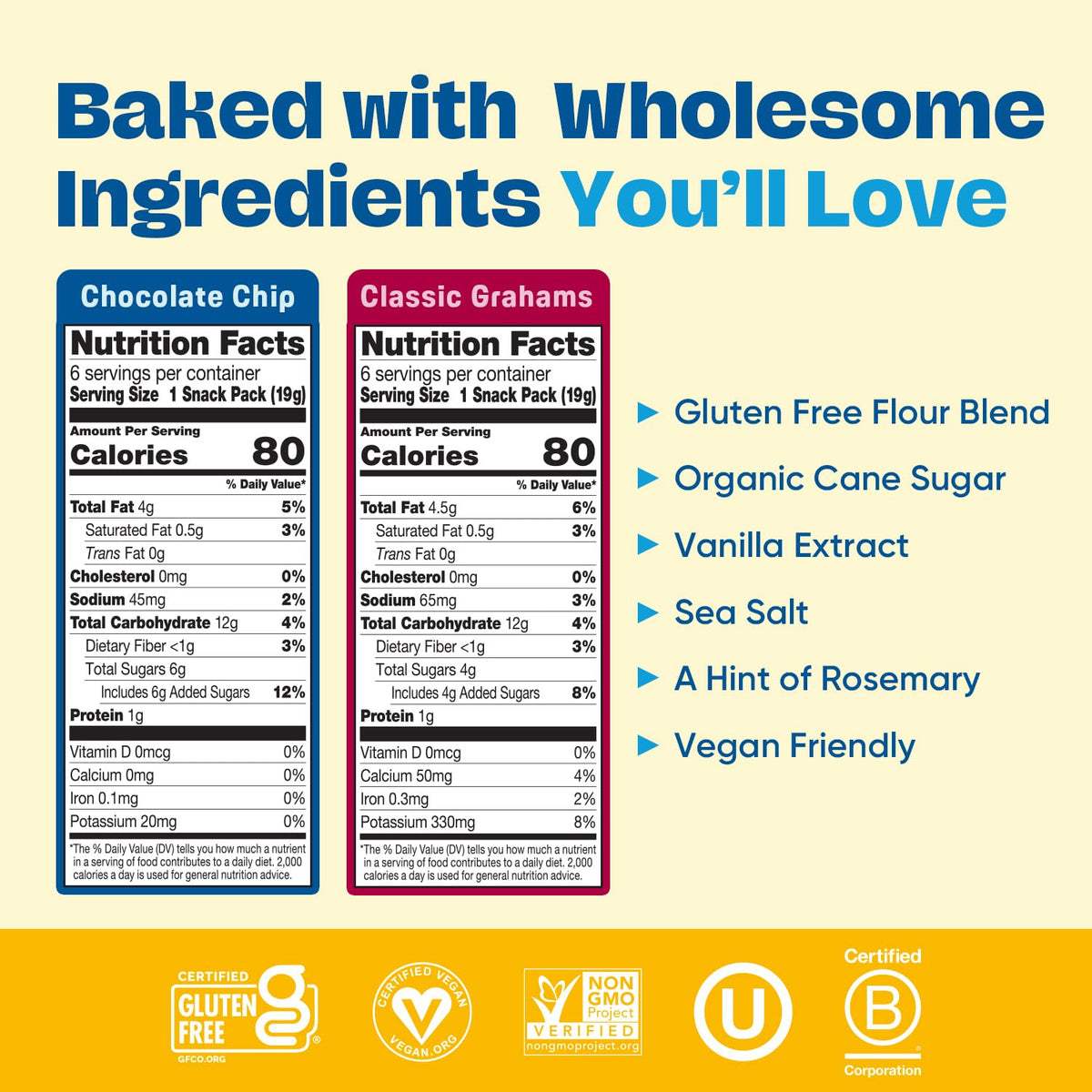 Partake Gluten Free Mini Cookies & Graham Crackers Variety Pack – Vegan & Allergen-Free