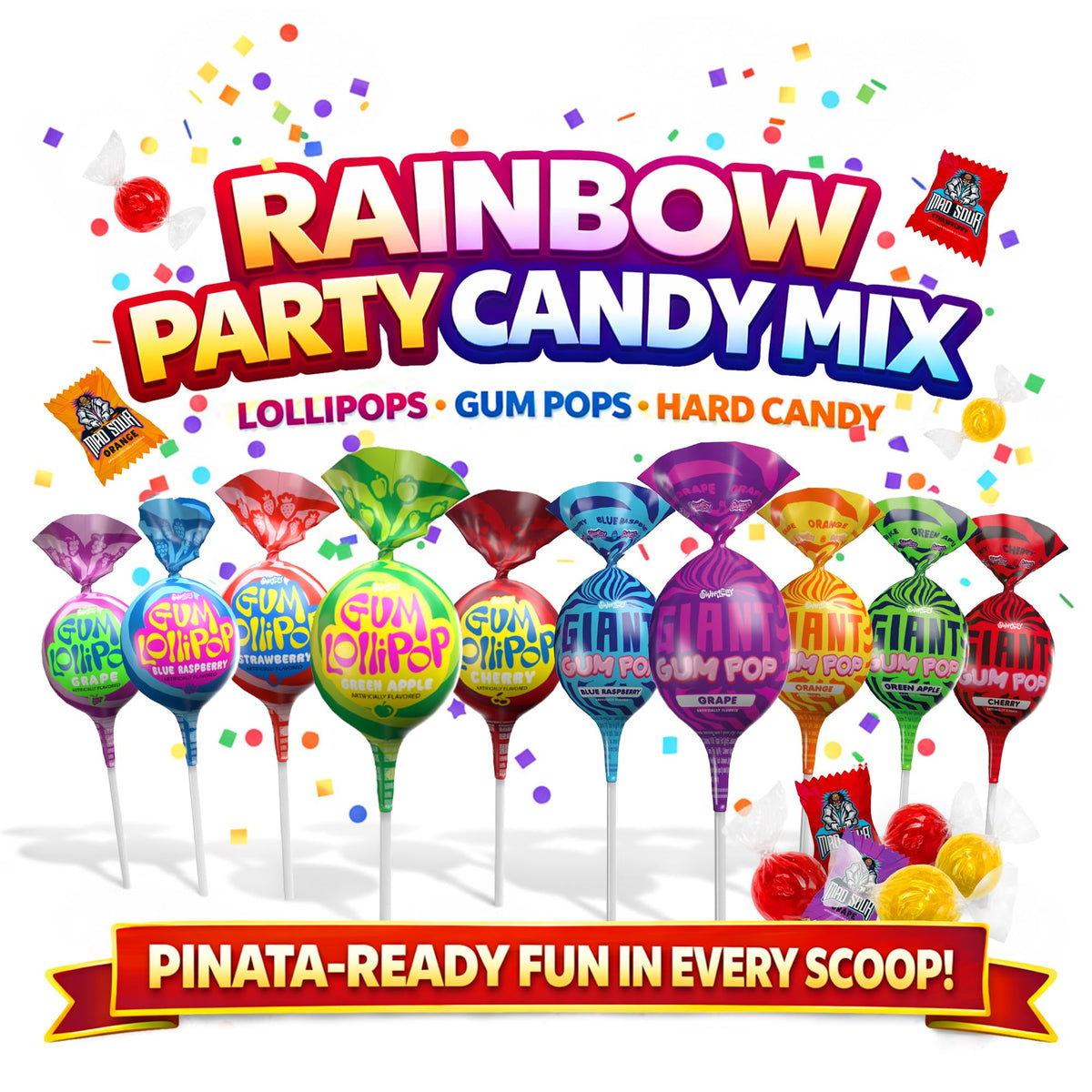 Candy Bulk Assortment 6 lbs – Individually Wrapped Candies for Pinatas & Parties | A Great Surprise