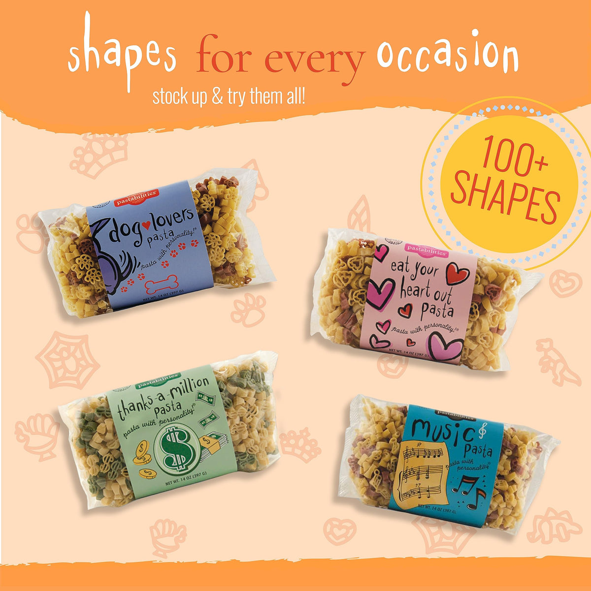 Pastabilities Vegan Mac and Cheese — Under the Sea Shapes, Family Size, Made in USA (6x9oz)