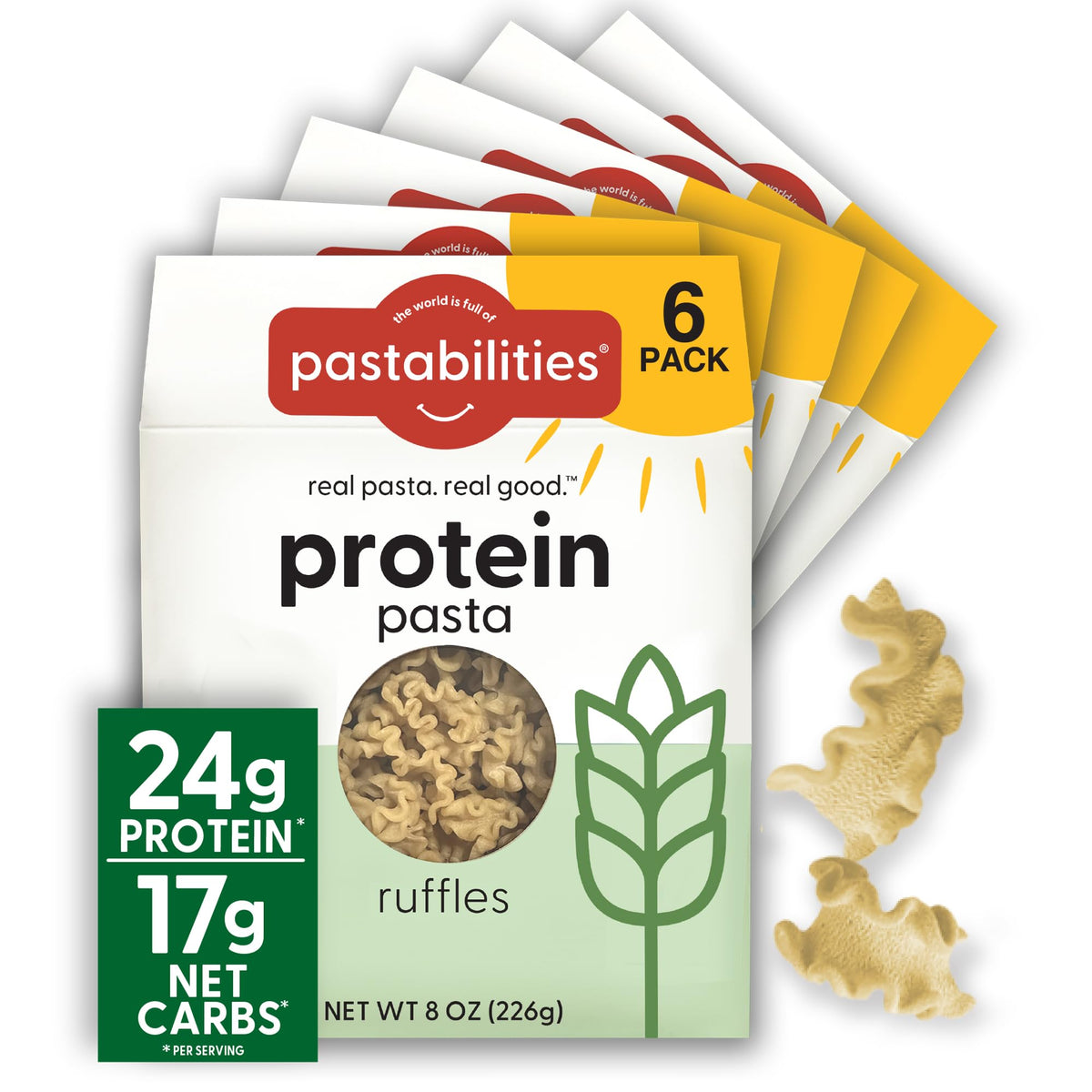 Pastabilities Protein Pasta - 24g Protein, 17g Net Carbs, Keto & Vegan Friendly