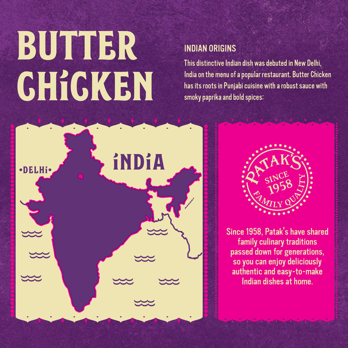 Patak's Butter Chicken Simmer Sauce - Mild & Creamy Curry, Gluten-Free & Vegetarian, 15oz Jar (Pack of 3)