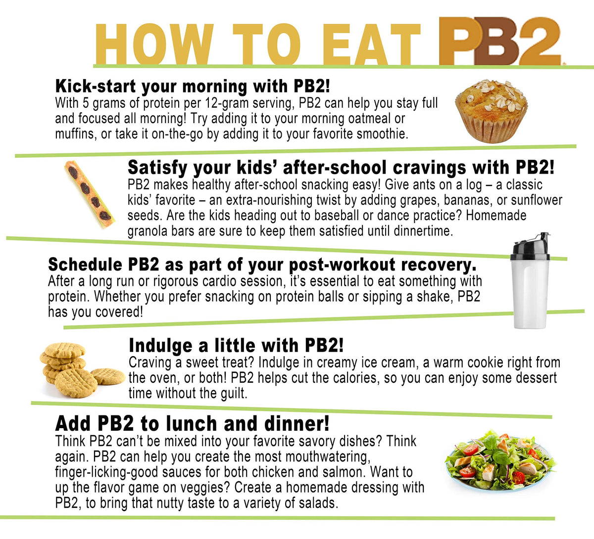 PB2 Powdered Peanut Butter Bundle — Original PB2 + Cocoa PB2 (Two 16oz Jars)