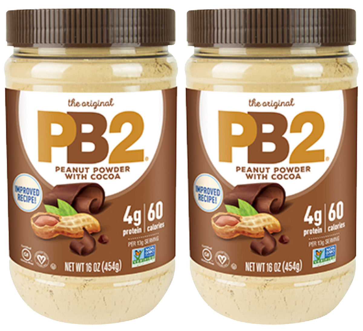 PB2 Cocoa Bundle — Powdered Peanut Butter with Cocoa (2-Pack, 16 oz)