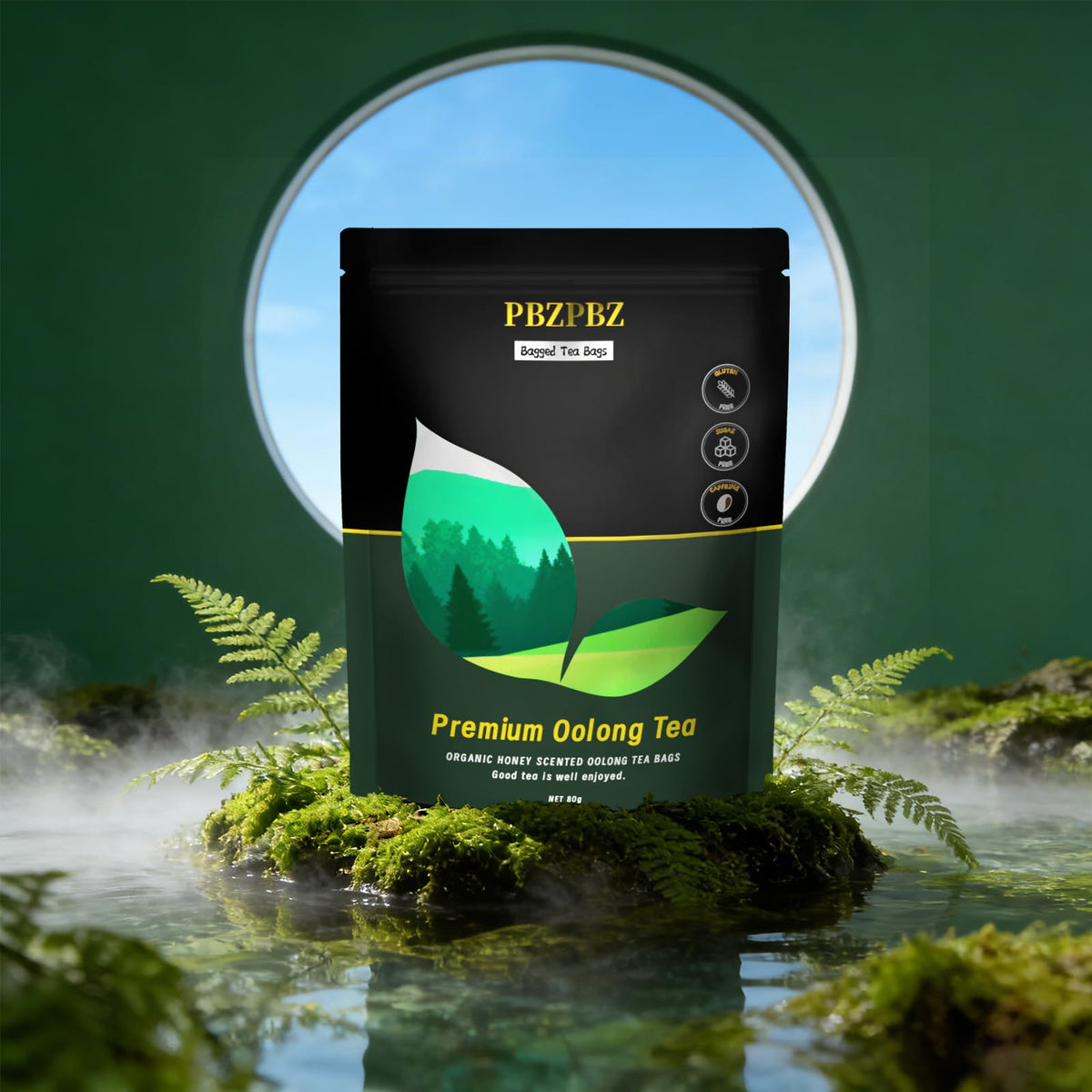 PBZPBZ Oolong Whole Leaf Tea Bags – Organic High-Altitude, Non-GMO