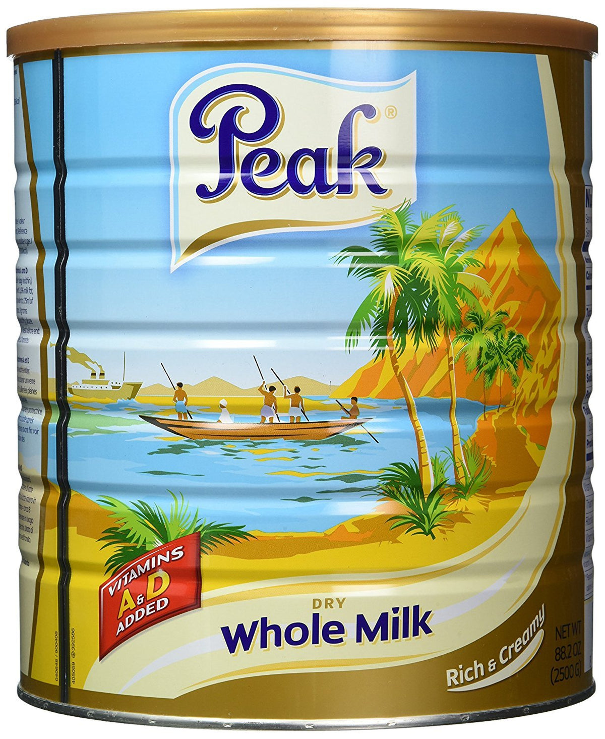 Peak Dry Whole Milk Powder 2500 g – Instant Dissolving Milk, 3.5% Fat, Premium Holland Quality