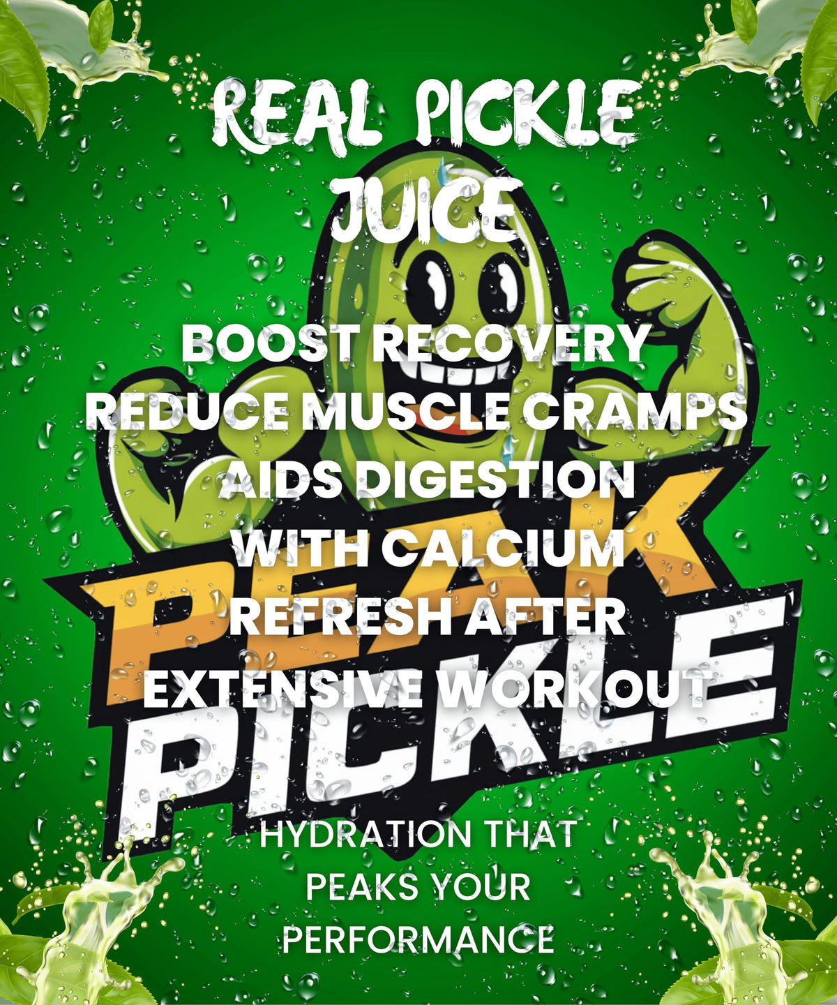 Peak Pickle Dill Pickle Juice – 1 Gallon for Hydration & Leg Ccramp Relief