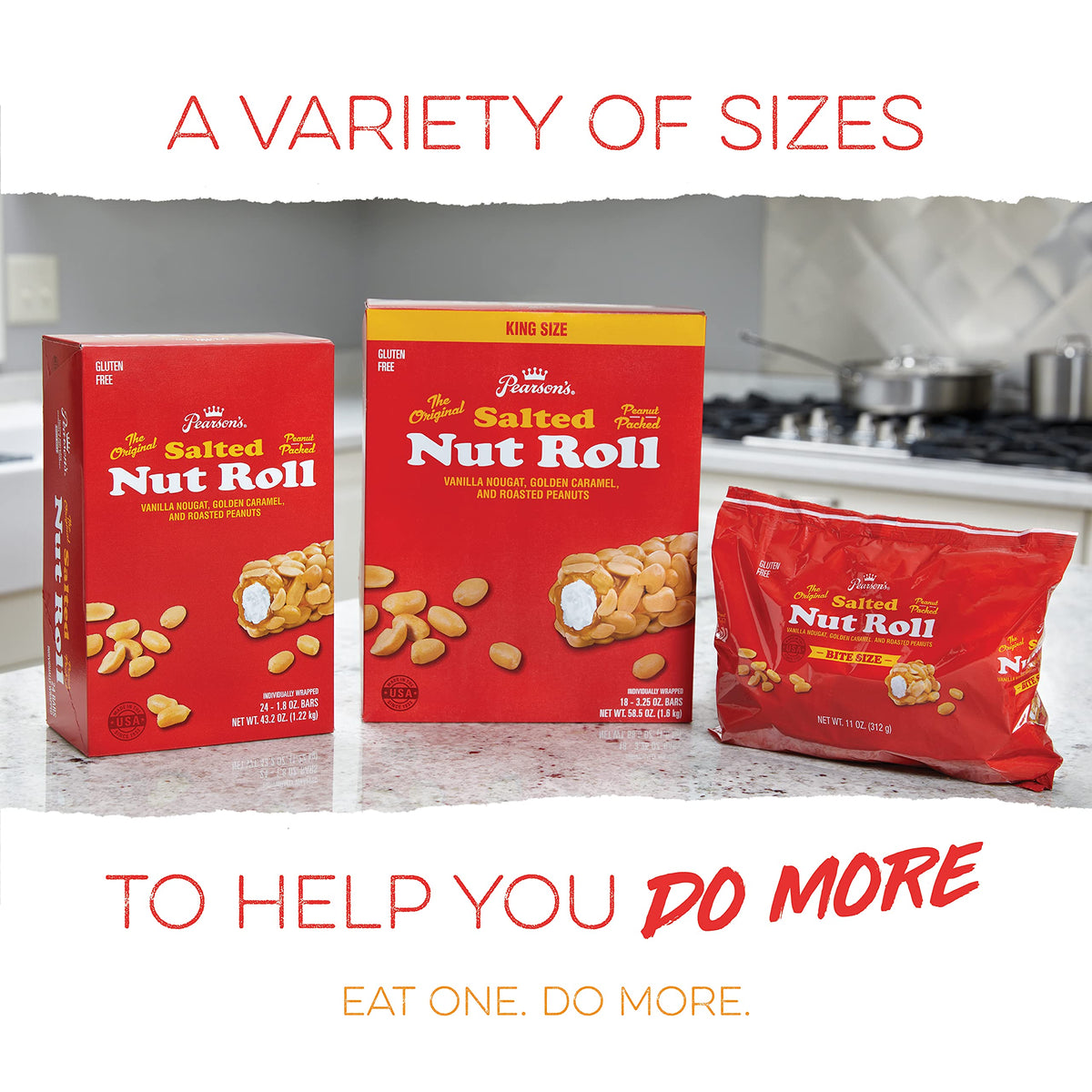 Pearson's Original Salted Nut Roll Candy Bars – 24 Count Bulk Box | Peanut, Caramel & Nougat
