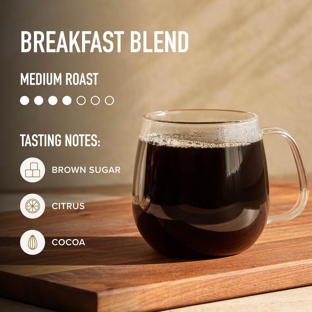 Peet's Coffee Breakfast Blend — Medium Roast Ground Coffee, 100% Arabica, 28 oz