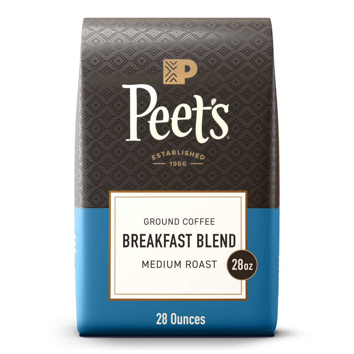 Peet's Coffee Breakfast Blend — Medium Roast Ground Coffee, 100% Arabica, 28 oz