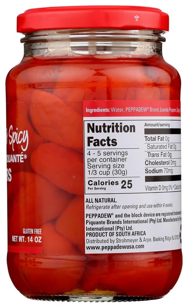 PEPPADEW Peppers - Hot | Value Bundle of 6 (84 oz total)
