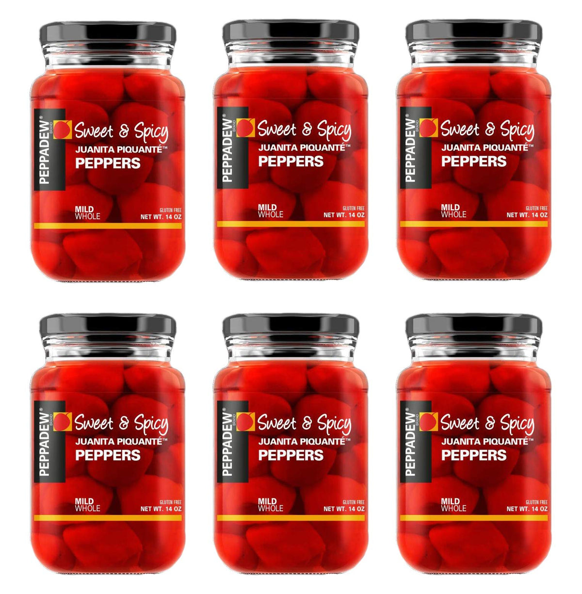 Peppadew Mild Peppers – Value Bundle of 6 (84 oz)