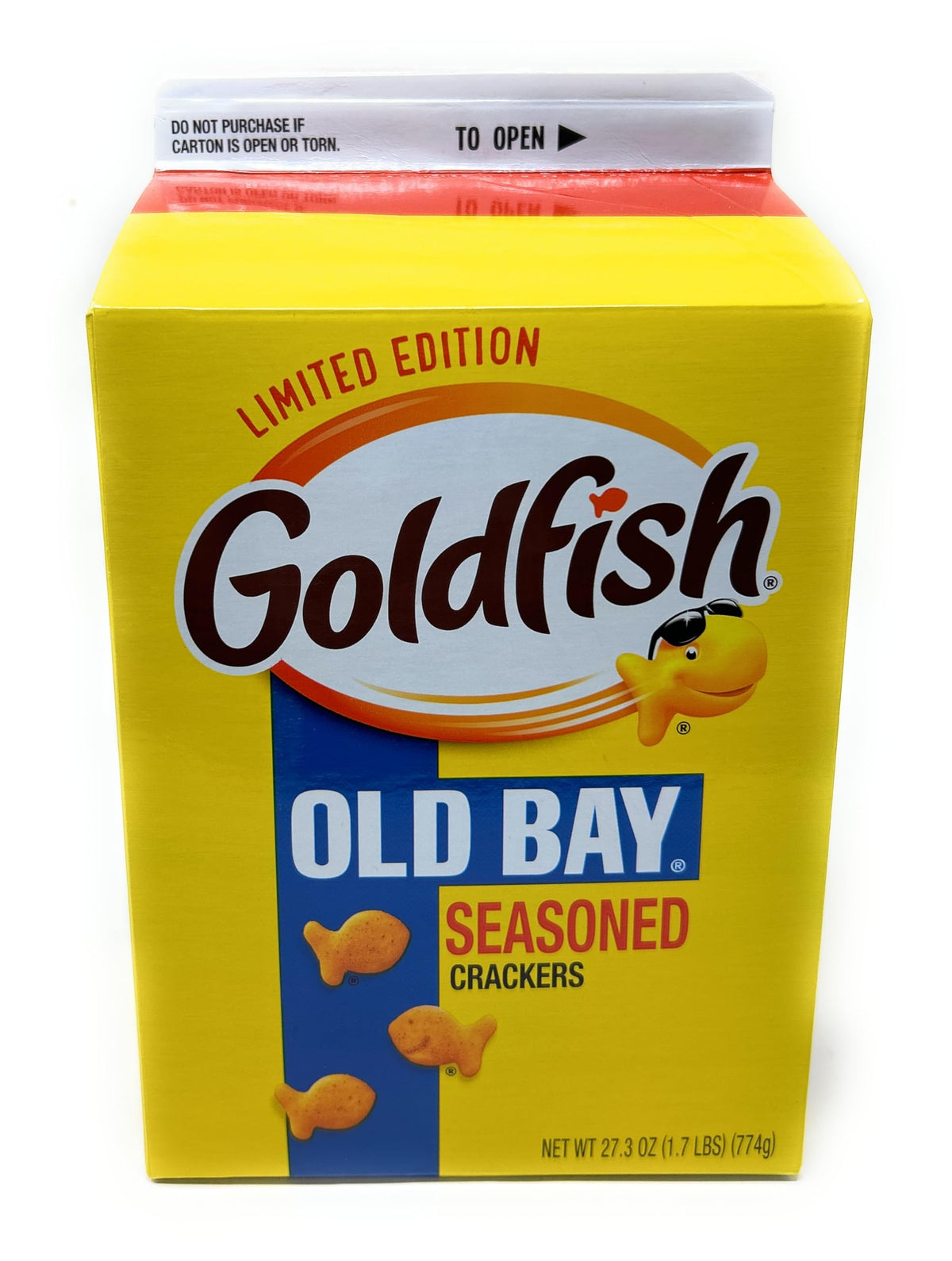 Pepperidge Farm Goldfish Crackers Old Bay Seasoned – 27.3 oz Carton