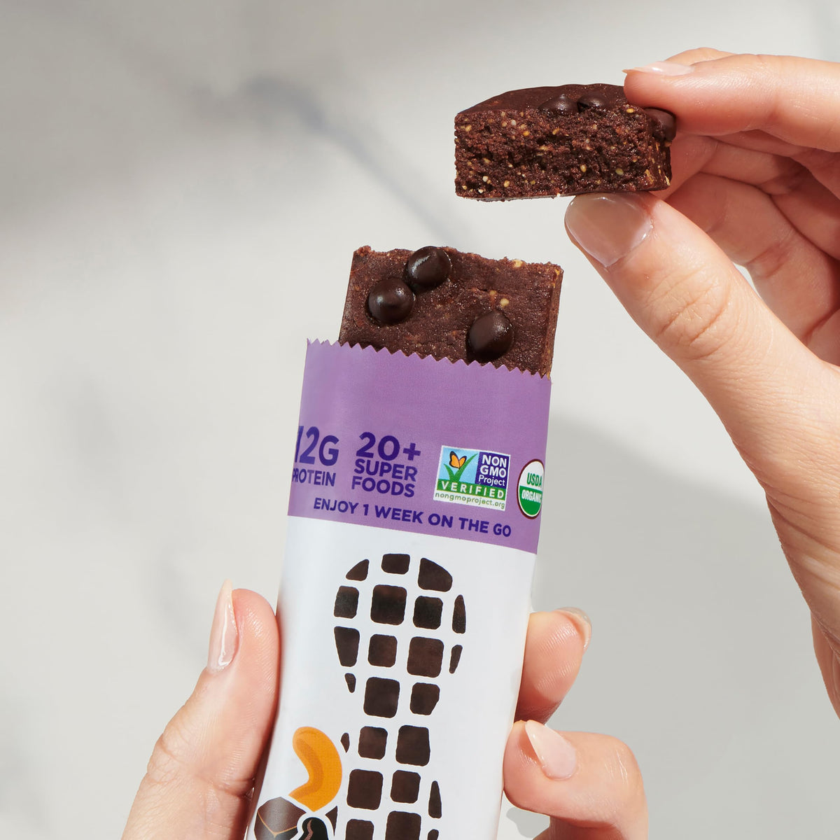Perfect Bar Chocolate Brownie Protein Bar – Organic, Gluten Free, Soy Free, Non-GMO (10 Bars)