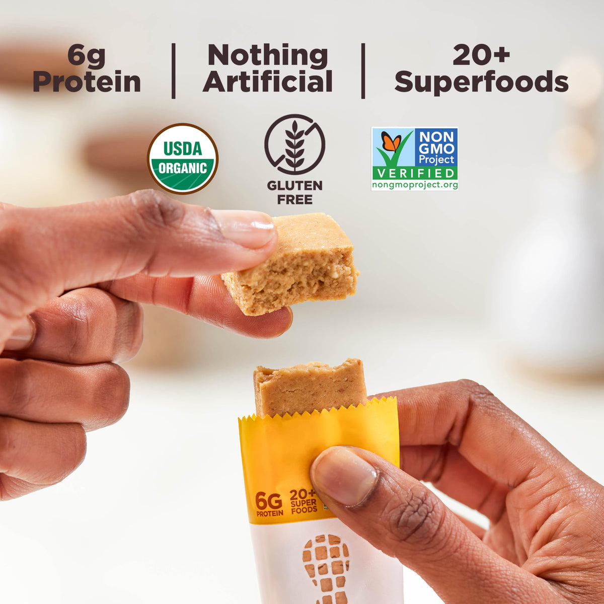 Perfect Bar Mini Peanut Butter Protein Bar – Gluten Free, Soy Free, Non-GMO, 24 Count