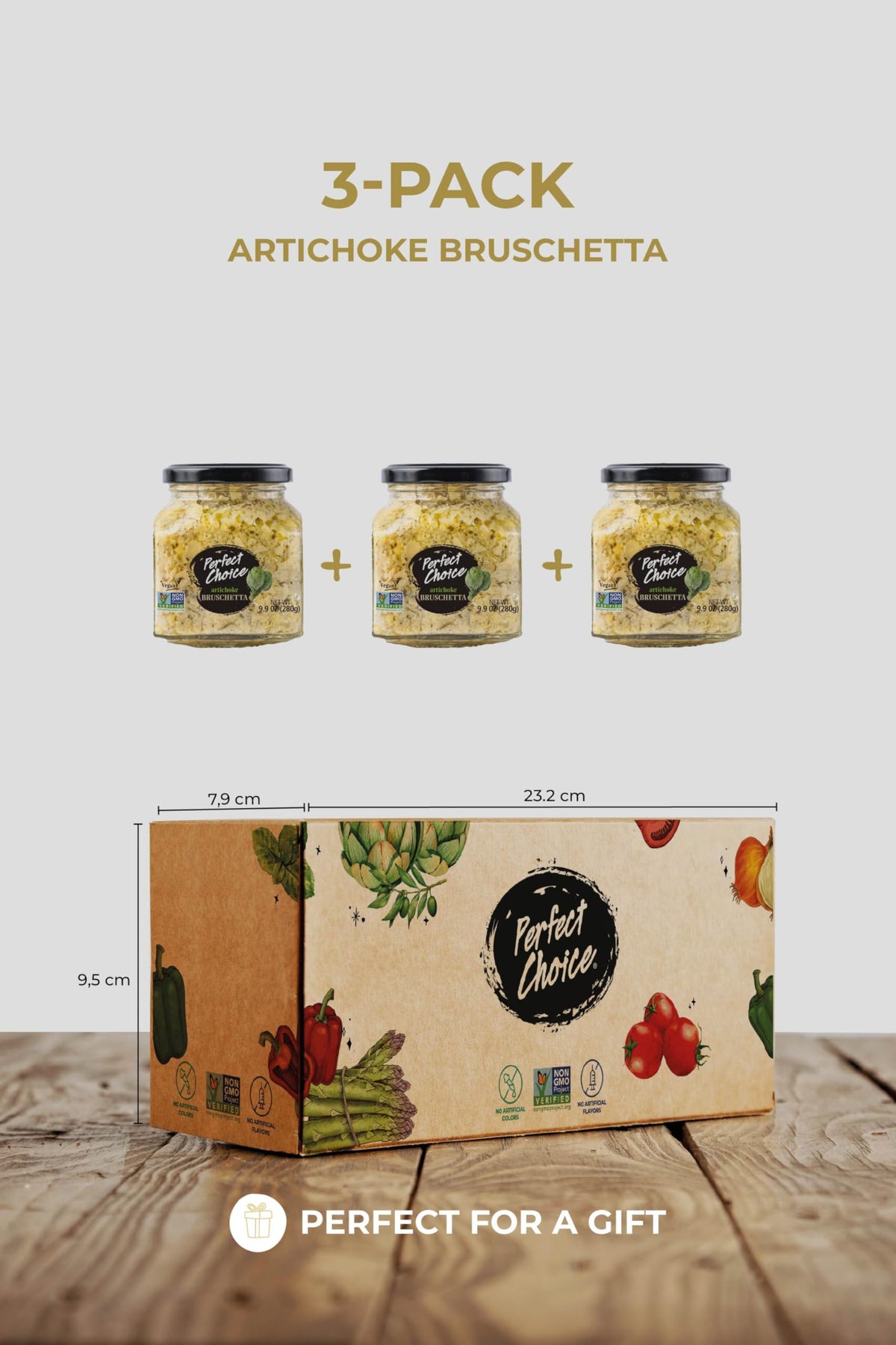 Perfect Choice Bruschetta Pair (Artichoke) – Gourmet Gift Variety Pack