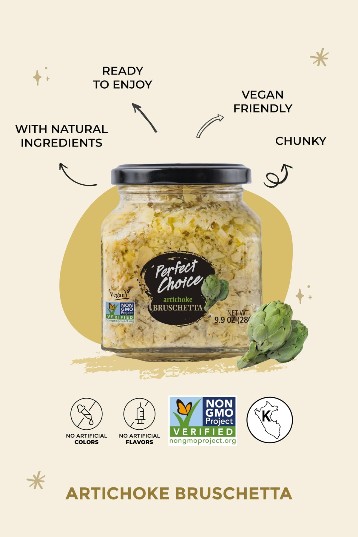 Perfect Choice Bruschetta Pair (Artichoke) – Gourmet Gift Variety Pack
