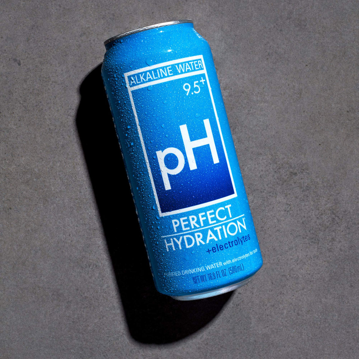 Perfect Hydration 9.5+ pH Alkaline Water – 16.9 oz Cans (Pack of 24) – Made in USA