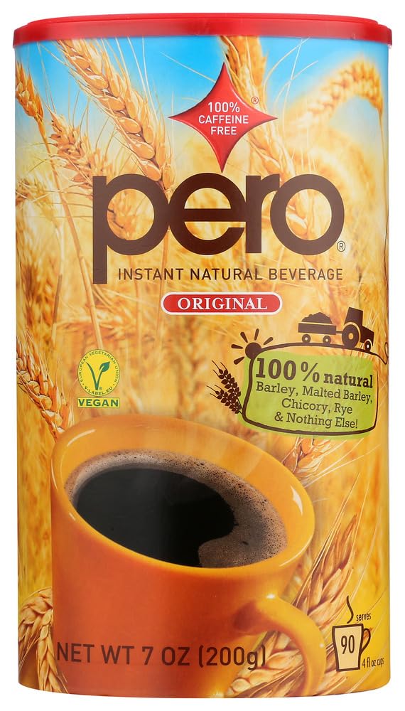 Pero Instant Natural Beverage – 7-Ounce Canisters (Pack of 6) by Pero