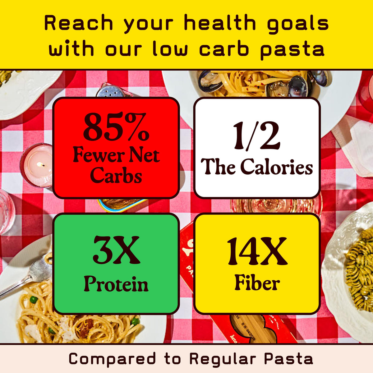 Pete's Pasta Rotini – 17g Protein, 7g Carbs | 3-Pack, 8oz | Made in Italy