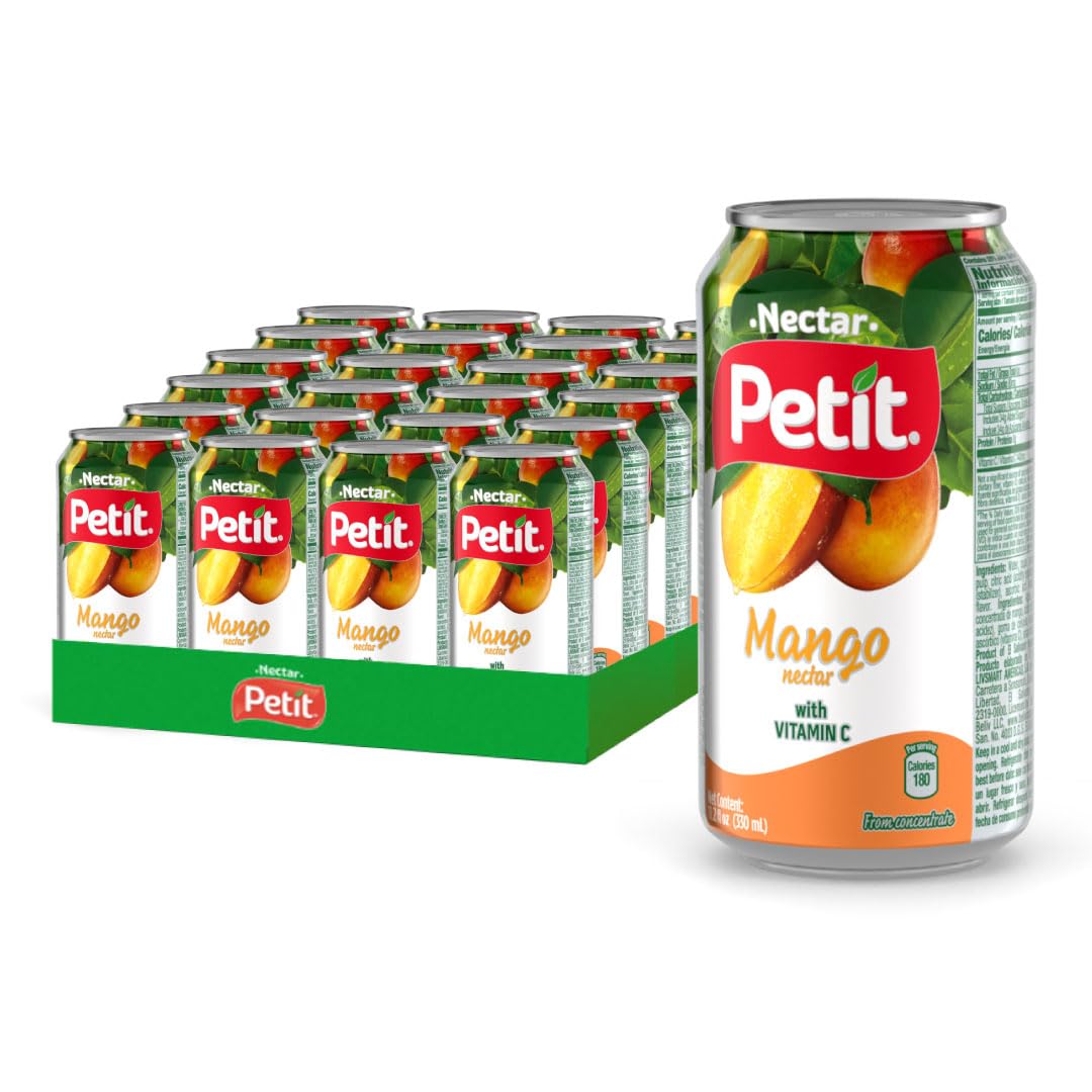 Petit Mango Nectar — 330 ml Cans (Pack of 24) | Tropical Mango Juice