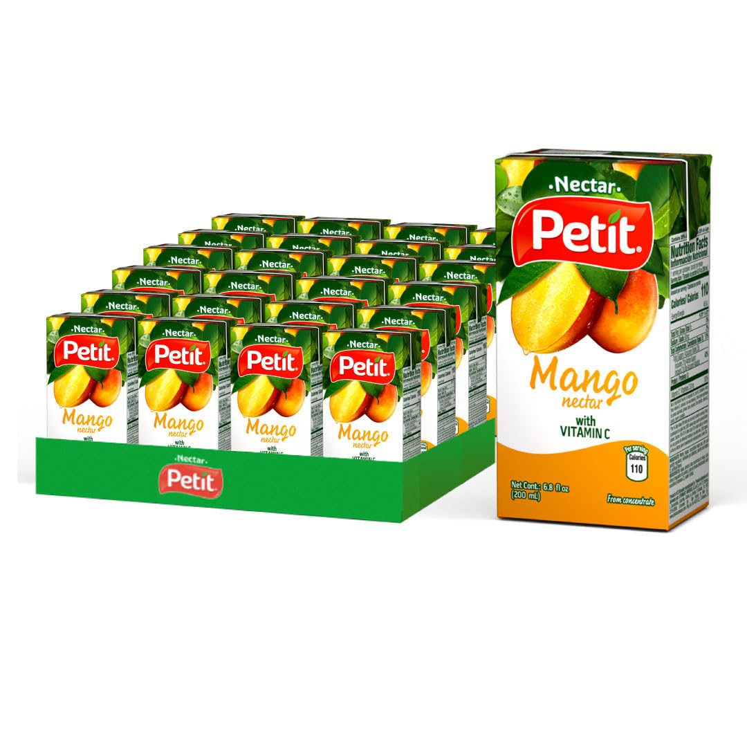 Petit Mango Nectar, 200 ml (Pack of 24) – Refreshing Tropical Mango Beverage
